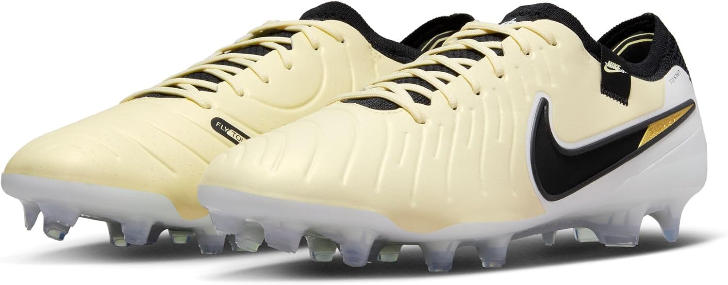 Nike Homme Legend 10 Elite FG Chaussures de Football, Lemonade Black MTLC Gold Coin, 40 EU