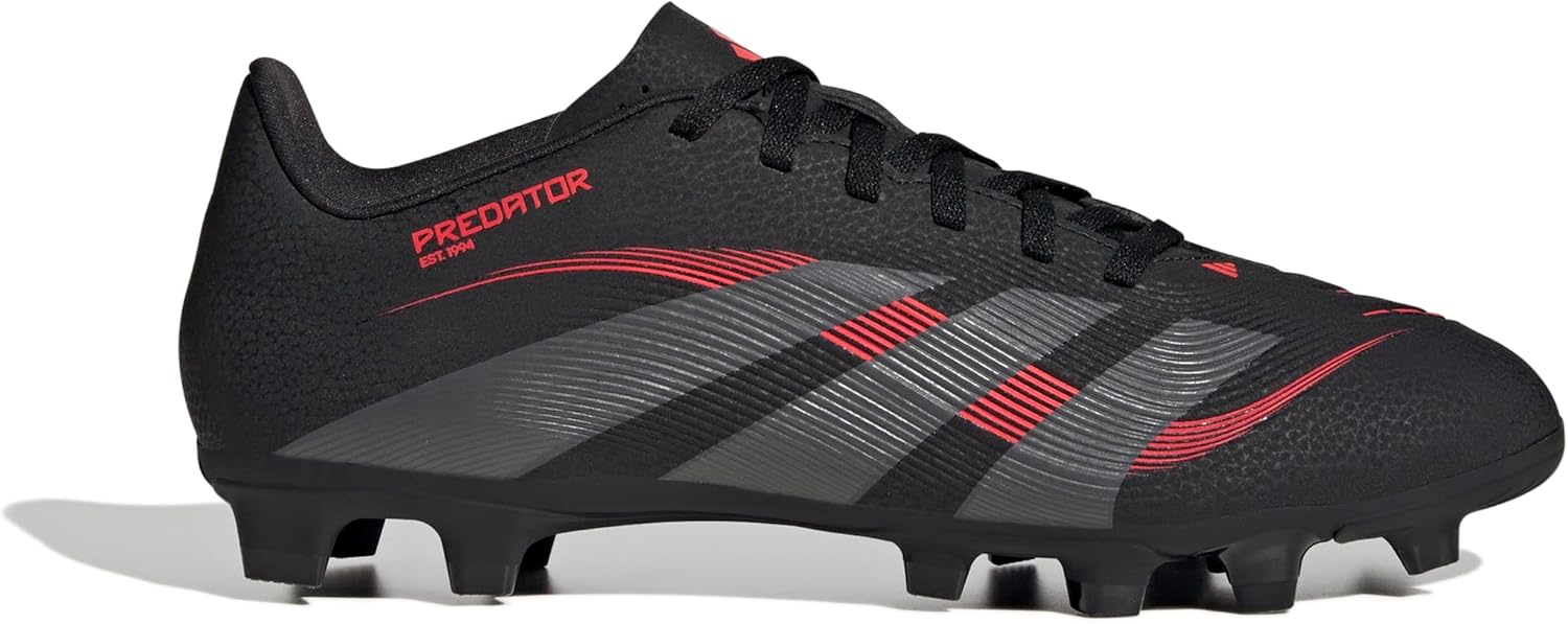 Mixte Predator Club Firm Ground/Multi Ground Chaussures de Football 43 1/3 EU Core Black Grey Four Lucid Red
