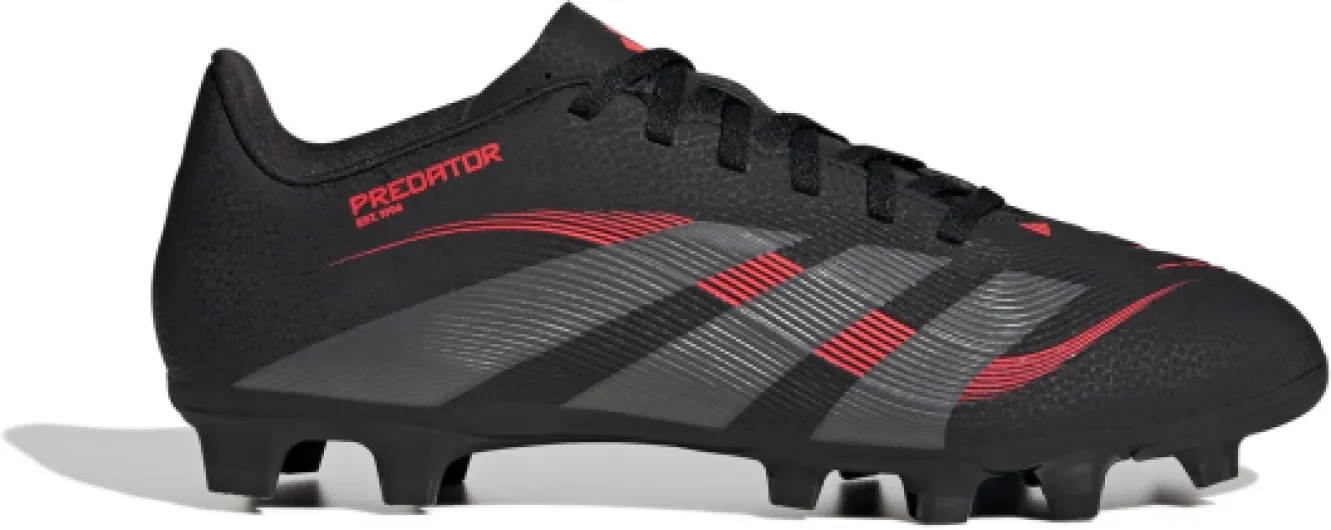 Mixte Predator Club Firm Ground/Multi Ground Chaussures de Football 43 1/3 EU Core Black Grey Four Lucid Red