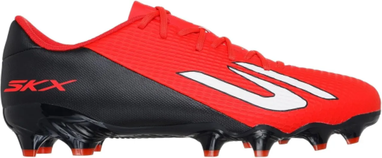 Homme SKX 2 Academy Chaussures de Football Terrain Ferme 42.5 EU Bordure Noire Synthétique Rouge