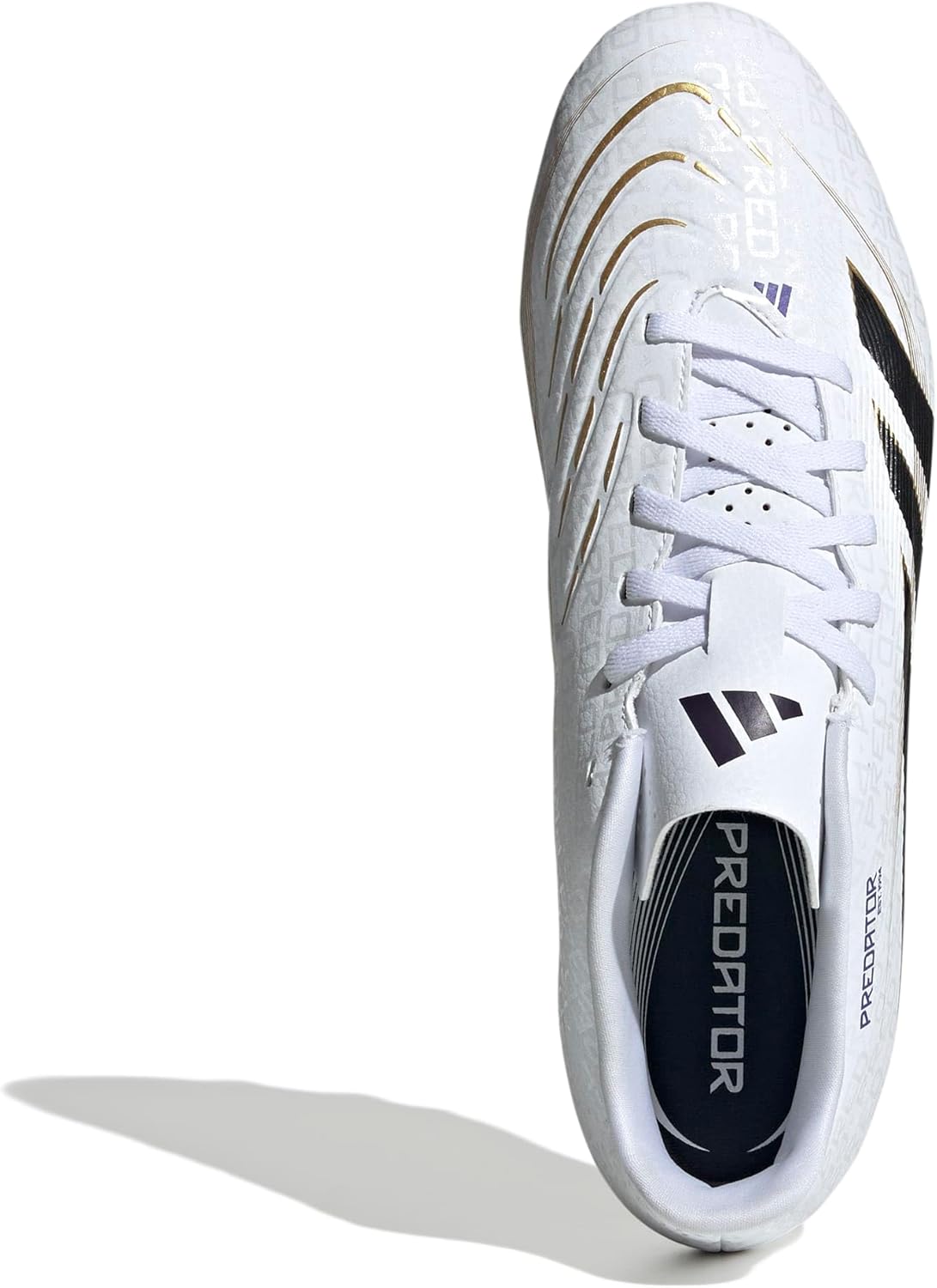 Femme RUNFALCON 5 TR Chaussures de Course 46 2/3 EU Blanc Noir Doré Métallisé