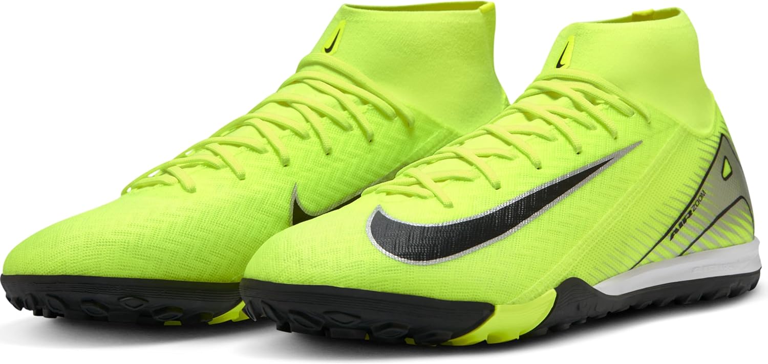 Nike Nike Mercurial Superfly 10 Academy TF High-Top Fußballschuhe Chaussure de footballHomme 40 EU Volt Black