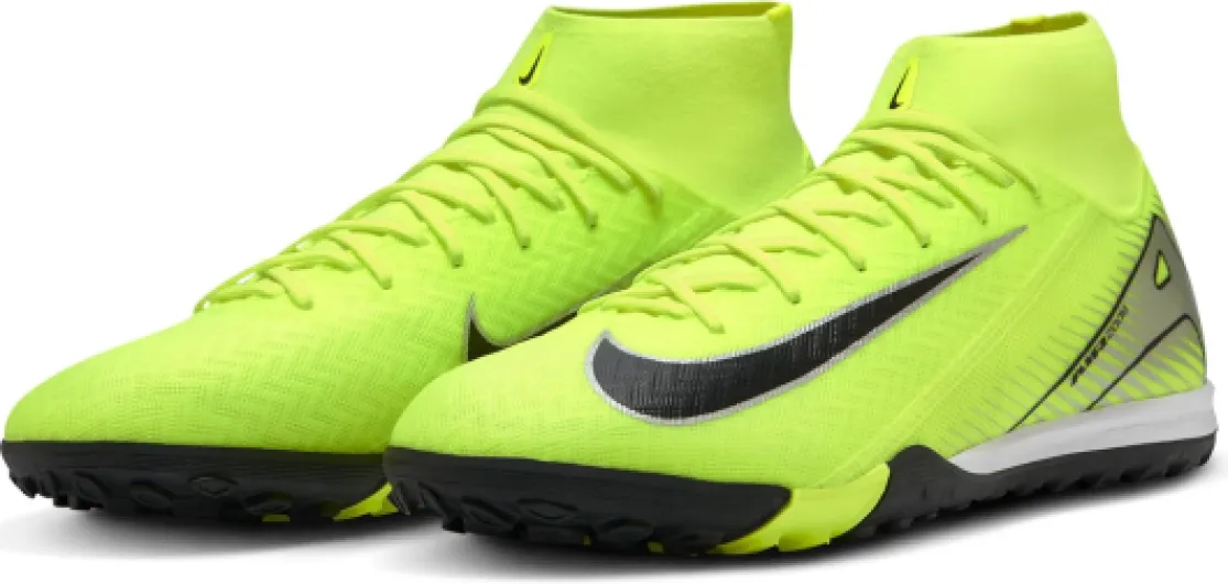 Nike Nike Mercurial Superfly 10 Academy TF High-Top Fußballschuhe Chaussure de footballHomme 40 EU Volt Black