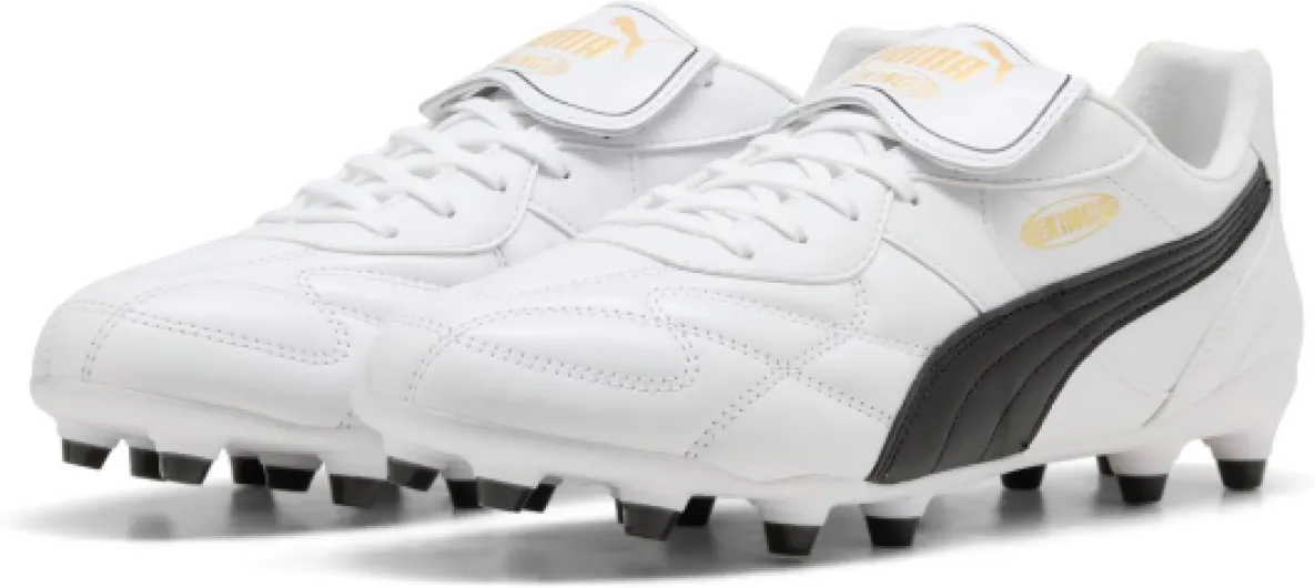 King Top FG/AG Chaussure de footballMixte 37 EU Puma White Puma Black