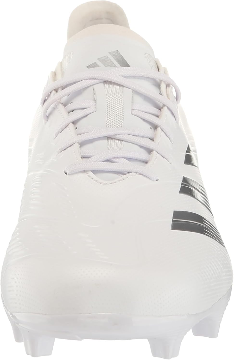Predator 24 League Low Football Boots Firm Ground BasketMixte 7.5 Women/6.5 Men Blanc Argenté Métallique Blanc