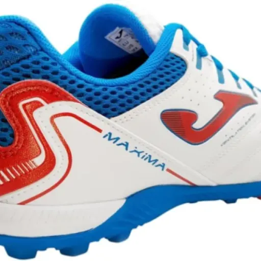 Test Joma 45 EU Blanc Rouge Bleu : des crampons turf simples qui font le job sur synthé